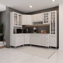 Ver imagem 1 de Cozinha Modulada Completa Fidelitá Viena 6 Peças 375cm 14 Portas 3 Gavetas com Tampo