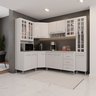 Cozinha Modulada Completa Fidelitá Viena 6 Peças 375cm 14 Portas 3 Gavetas com Tampo - 1