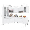 Ver imagem 5 de Armário de Cozinha Modulada Completa Fidelitá Viena 7 Peças 410cm 16 Portas 3 Gavetas com Tampo