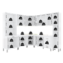 Ver imagem 6 de Armário de Cozinha Modulada Completa Fidelitá Viena 8 Peças 445cm 18 Portas 3 Gavetas com Tampo