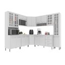 Ver imagem 3 de Cozinha Modulada Completa Fidelitá Viena 8 Peças 445cm 18 Portas 3 Gavetas com Tampo