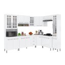 Ver imagem 2 de Armário de Cozinha Modulada Completa Fidelitá Viena 8 Peças 445cm 18 Portas 3 Gavetas com Tampo