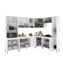Ver imagem 3 de Armário de Cozinha Modulada Completa Fidelitá Viena 8 Peças 445cm 18 Portas 3 Gavetas com Tampo