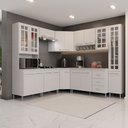 Ver imagem 1 de Cozinha Modulada Completa Fidelitá Viena 8 Peças 445cm 18 Portas 3 Gavetas com Tampo