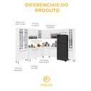Ver imagem 7 de Armário de Cozinha Modulada Completa Fidelitá Viena 9 Peças 515cm 20 Portas 3 Gavetas com Tampo