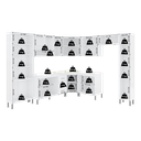 Ver imagem 6 de Armário de Cozinha Modulada Completa Fidelitá Viena 9 Peças 515cm 20 Portas 3 Gavetas com Tampo