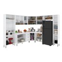 Ver imagem 3 de Armário de Cozinha Modulada Completa Fidelitá Viena 9 Peças 515cm 20 Portas 3 Gavetas com Tampo