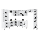 Ver imagem 6 de Armário de Cozinha Modulada Completa Fidelitá Viena 9 Peças 515cm 20 Portas 3 Gavetas com Tampo