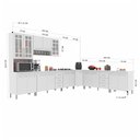 Ver imagem 4 de Cozinha Completa Fidelitá Viena 7 Peças 600cm 16 Portas 6 Gavetas com Tampo