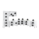 Ver imagem 6 de Armário de Cozinha Modulada Completa Fidelitá Viena 7 Peças 600cm 16 Portas 6 Gavetas com Tampo