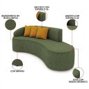 Ver imagem 2 de Sofá 2 Lugares Orgânico 220cm Morgan Napoli Impermeável Verde/amarelo D03 - D'rossi
