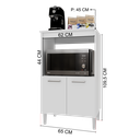 Ver imagem 4 de Balcão de Cozinha Modulado para Forno e Microondas Fidelitá Verona 65cm 2 Portas
