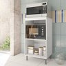 Balcão de Cozinha Modulado para Forno e Microondas Fidelitá Verona 65cm 2 Portas - 3