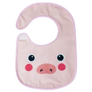 Babador Impermeável Estampado Porquinho -bia Baby
