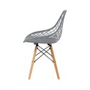 Ver imagem 5 de Kit Mesa Eames Vidro 90cm + 4 Cadeiras Kaila Dsw Seat&Co