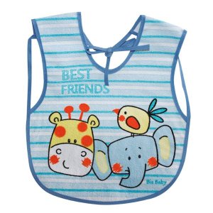 Babador Impermeável Estampado Bichos - Colete -bia Baby