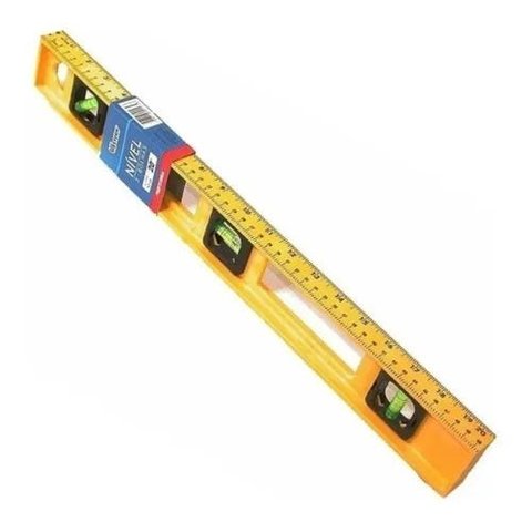 Nível em Resina com 3 Bolhas Régua 50 Cm 20 Pol Western Pro