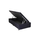 Ver imagem 4 de Cama Box Bau Solteiro Suede Premium Santo Box 47x88x188:preto