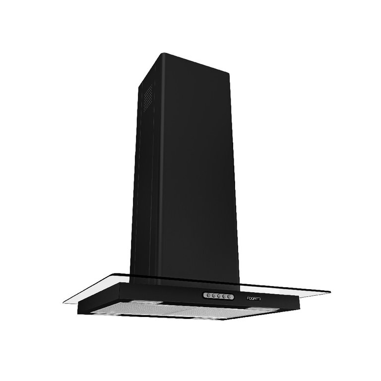 Coifa Fogatti Ilha Black Vidro Reto 60 cm Coifa Fogatti Ilha Black Vidro Reto 60 cm