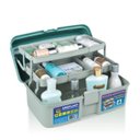 Ver imagem 1 de Caixa Maleta com Alça e 2 Bandejas Articuladas para Ferramentas Medicamentos Pesca Arqplast