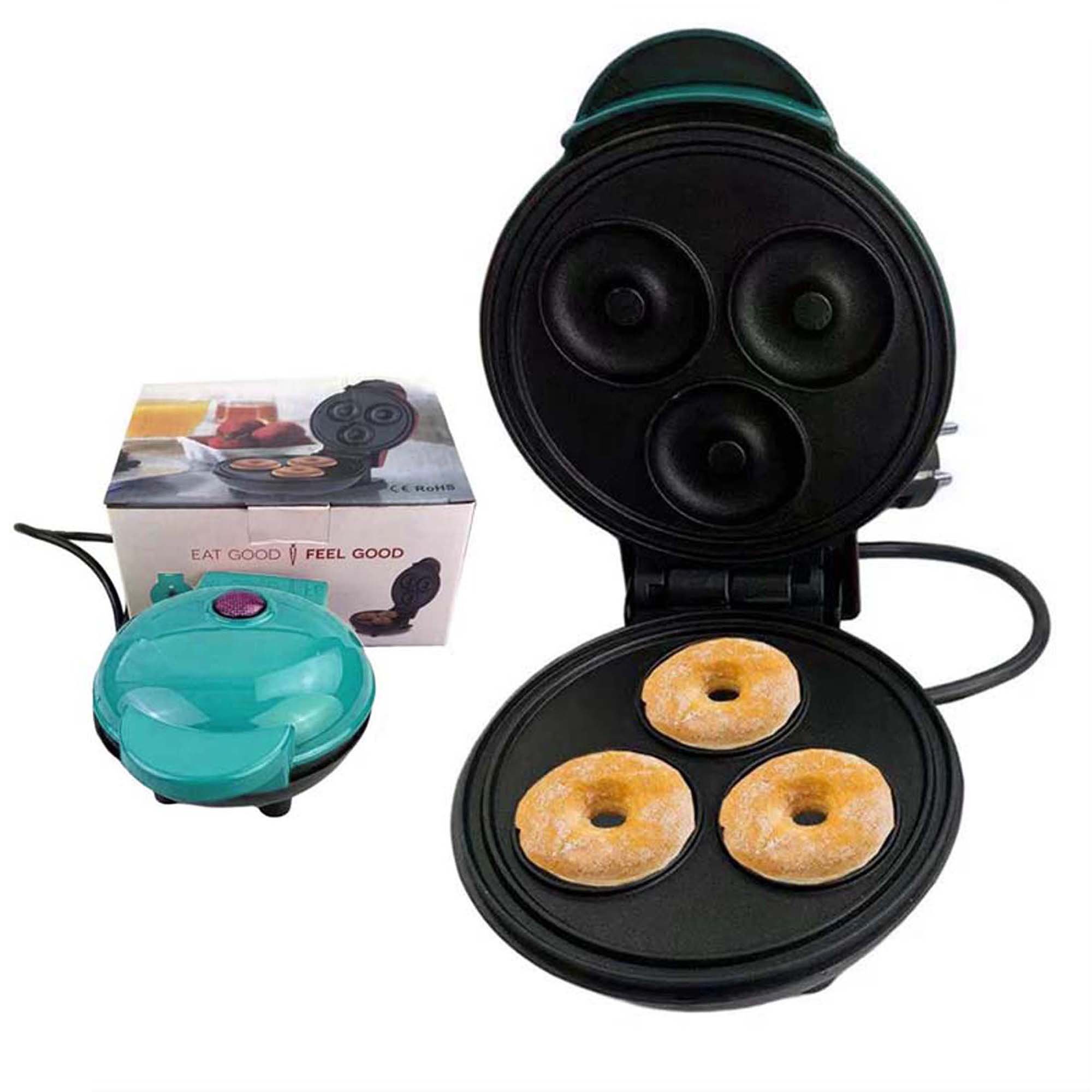 Máquina de Mini Donuts Rosquinhas Cozinha Sobremesa Crianças Culinária Confeitaria Antiaderente Bisc