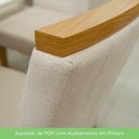 Ver imagem 3 de Conjunto Sala de Jantar Tampo Mdf Canto Reto 120 Cm 04 Cadeiras Arian Casa 812