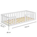 Ver imagem 3 de Cama Solteiro Montessoriane Branco -nemargi