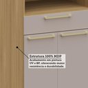 Ver imagem 6 de Paneleiro 70cm 4 Pts 1 Gav C/ Nicho Micro-ondas Elegance Luc Freijó/cinammon