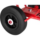 Ver imagem 5 de Carrinho Plataforma 250kg 4 Rodas Maciças Compensado Aço Carbono Transporte Carga Nove54 Multiuso