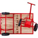 Ver imagem 4 de Carrinho Plataforma 250kg 4 Rodas Maciças Compensado Aço Carbono Transporte Carga Nove54 Multiuso