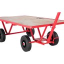 Ver imagem 7 de Carrinho Plataforma 250kg 4 Rodas Maciças Compensado Aço Carbono Transporte Carga Nove54 Multiuso