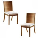 Ver imagem 1 de Kit 2 Cadeiras para Mesa de Jantar Madeira Maciça - Nobre - Requinte Salas