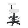 Cadeira Mocho Alto Estética Giratória com Sapatas Fixa - Branco - 1