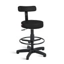 Ver imagem 1 de Cadeira Mocho Alto Estética Giratória com Sapatas Fixa