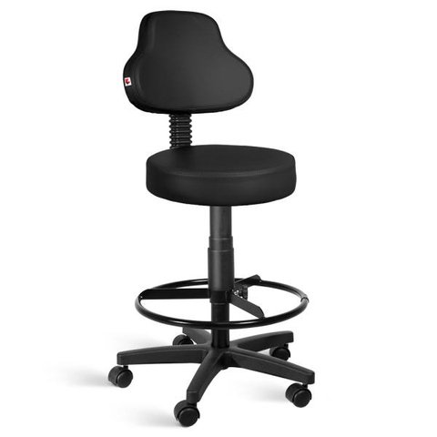 Cadeira Mocho Alto Encosto Alto Giratória com Rodízios