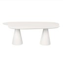 Ver imagem 1 de Mesa de Jantar 198x122 Cone Orgânica Nuvem Cor Branca Linn Design Decor Mesa Orgânica Nuvem