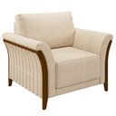 Ver imagem 6 de Conjunto Decorativo Poltrona e Sofá 222cm Market Linho Champagne - Gran Belo