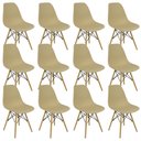 Ver imagem 3 de Kit 12 Cadeiras Charles Eames Eiffel Wood Design Bege