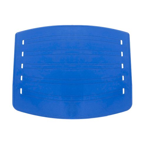 Assento Plástico Azul Cadeira Fixa Tipo Iso Empilhavel
