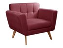 Ver imagem 2 de Poltrona Decorativa Bruna Cadeira Living Moderna Recepção Escritório - Suede Bordô