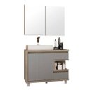 Ver imagem 2 de Gabinete para Banheiro Cuba e Armário com Espelho 100cm Malbec Móveis Bosi