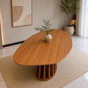 Ver imagem 4 de Mesa Orgânica 160cm Base Ripada Freijó