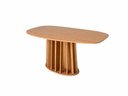 Ver imagem 1 de Mesa Orgânica 160cm Base Ripada Freijó