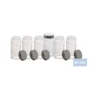 Ver imagem 5 de Conjunto Porta Papel Toalha 5 em 1 Cromado com 6 Potes para Tempero Vidro Premium
