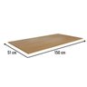 Tampo para Balcão 150 Cm Amendoa Ajl - 2
