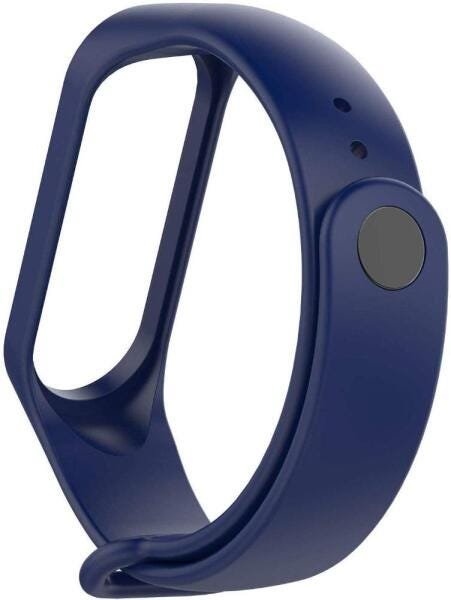 Bracelete de silicone para pulseira inteligente Mi band 3 / 4 XM, Azul (XM382AZ - 3