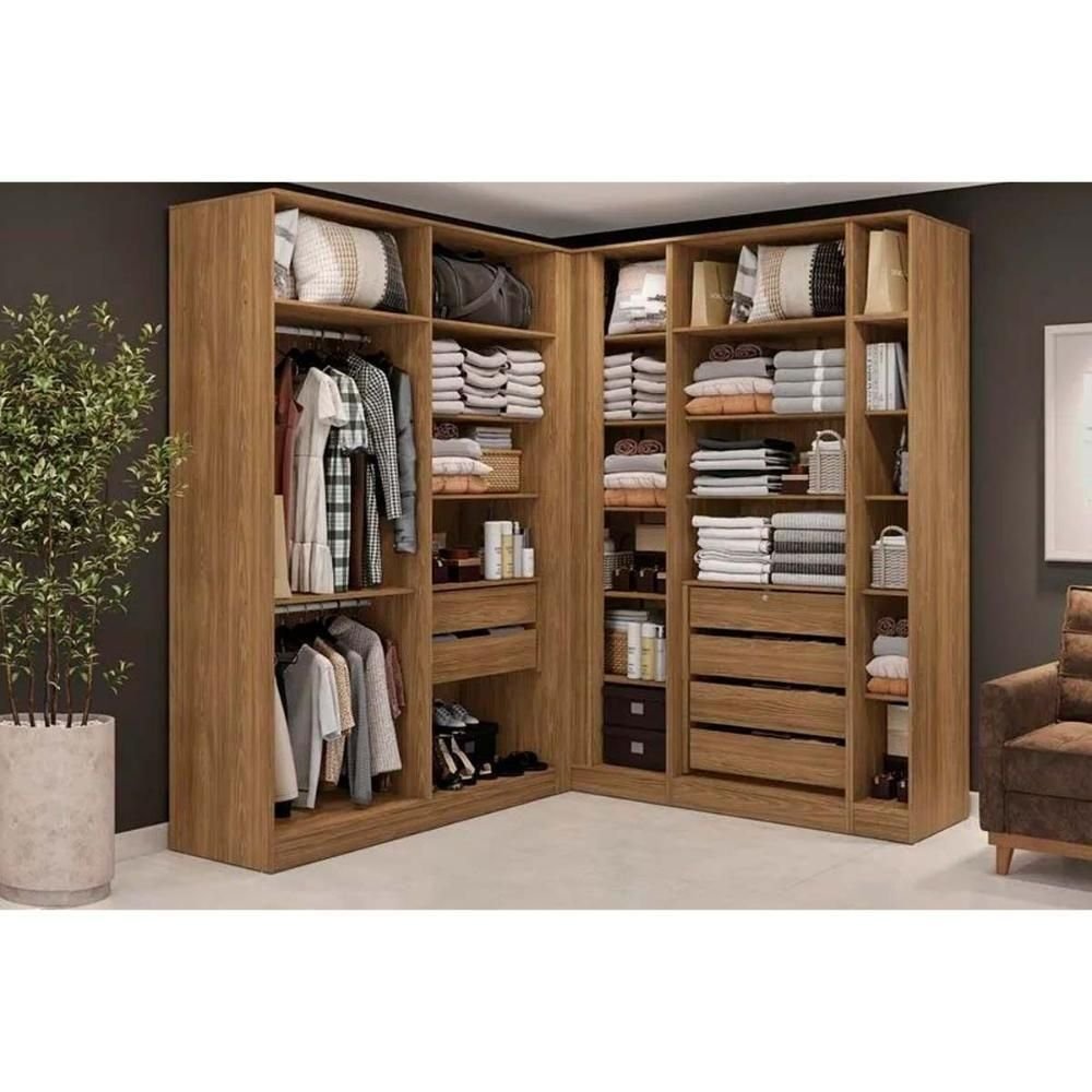 Guarda Roupa Closet Casal Adapt 5 Peças (4 S + 1 Complemento) Qcm08 ...