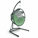 Ver imagem 1 de Balanço Flor em Corda Náutica Verde Militar - Tecido Lisato Verde Claro