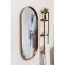 Ver imagem 2 de ESPELHO LUXO OVAL DECORATIVO 115X60CM BANHEIRO SALA QUARTO HALL MOLDURA BRONZE