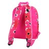 Mochila Feminina Rosa Azul Floral Escola Faculdade Bolsa:Rosa Pink - 3